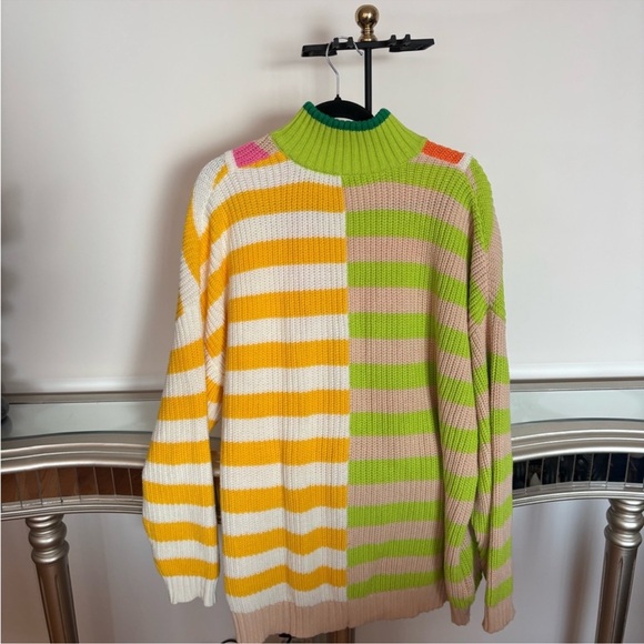 STAUD Multicolor Striped Turtleneck Sweater - Picture 12 of 13